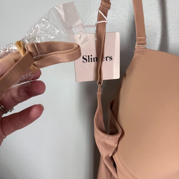 NWT Slimers Body Shaper XXL Nude Tummy Control U Plunge Backless Full Bodysuit - Picture 11 of 12